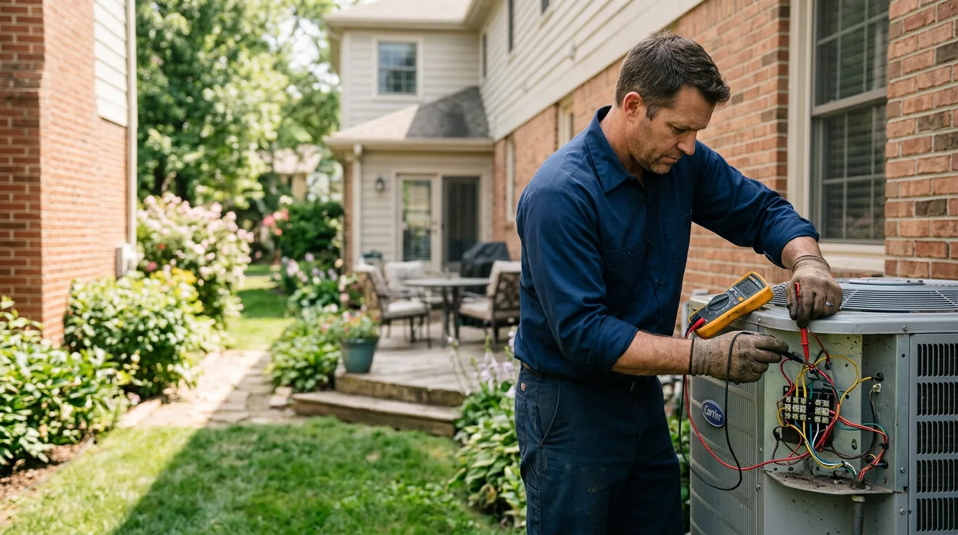 HVAC technician working near Lunenburg, VA